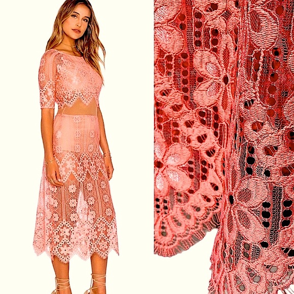 For Love And Lemons Dresses & Skirts - PRICE DROP!! 💥💥🌤️🌤️For Love And Lemons Midi Illusion Dress (S)